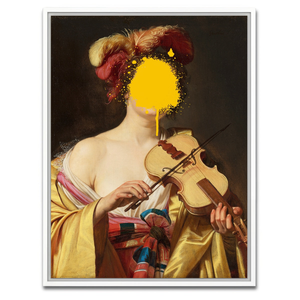 AUTO-MOCKUP WHITE | I guess I must learn to play by ear | 1 Piece | White Framed Canvas | group=3x4