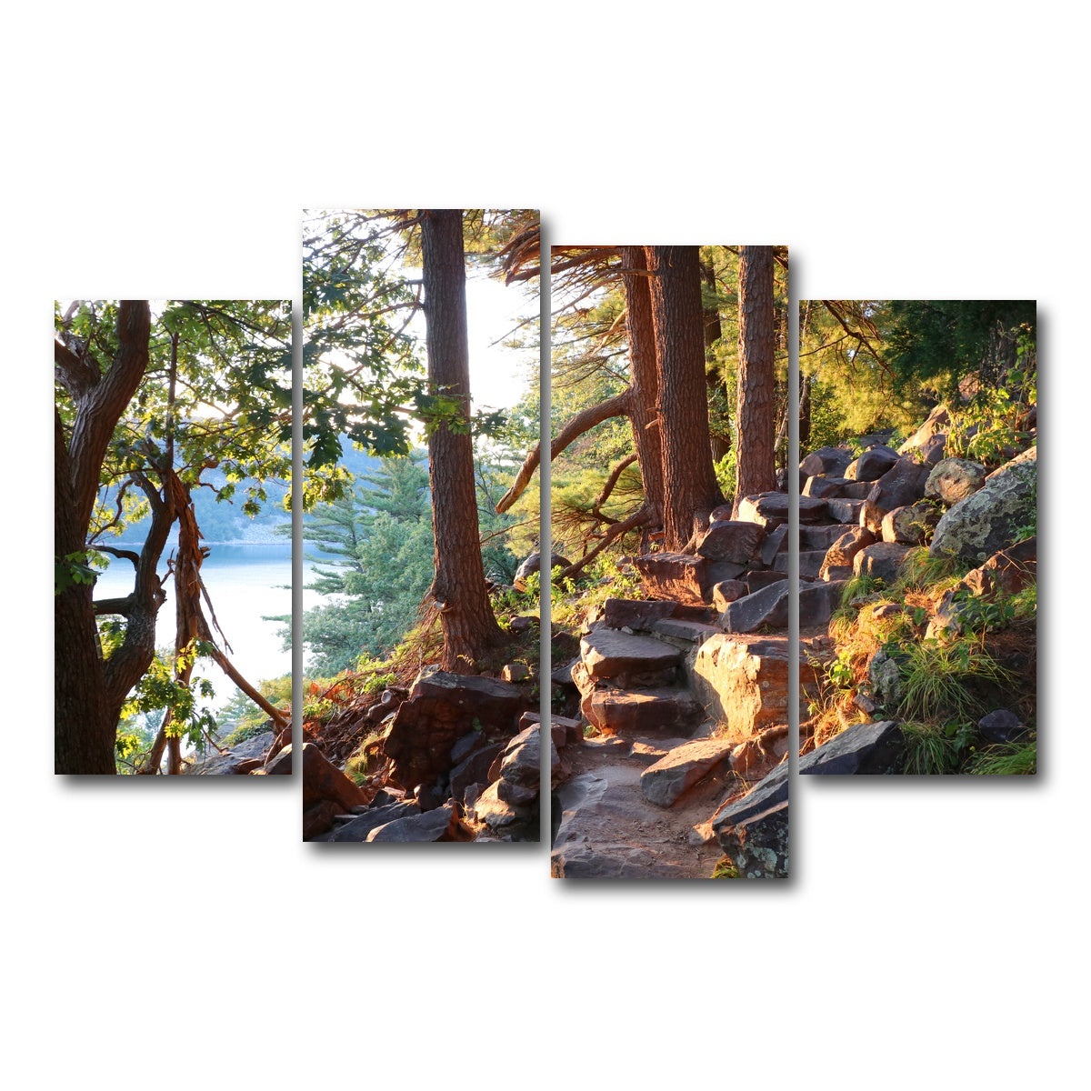 AUTO-MOCKUP WHITE | Ice Age Trail | 4 Piece | Gallery Wrap Canvas | group=4_short