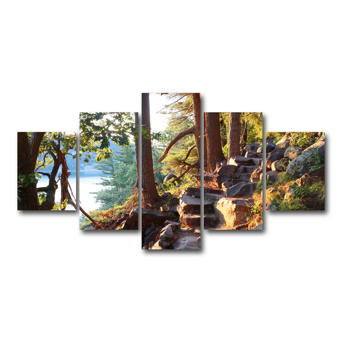 AUTO-MOCKUP WHITE | Ice Age Trail | 5 Piece | Gallery Wrap Canvas | group=5_short