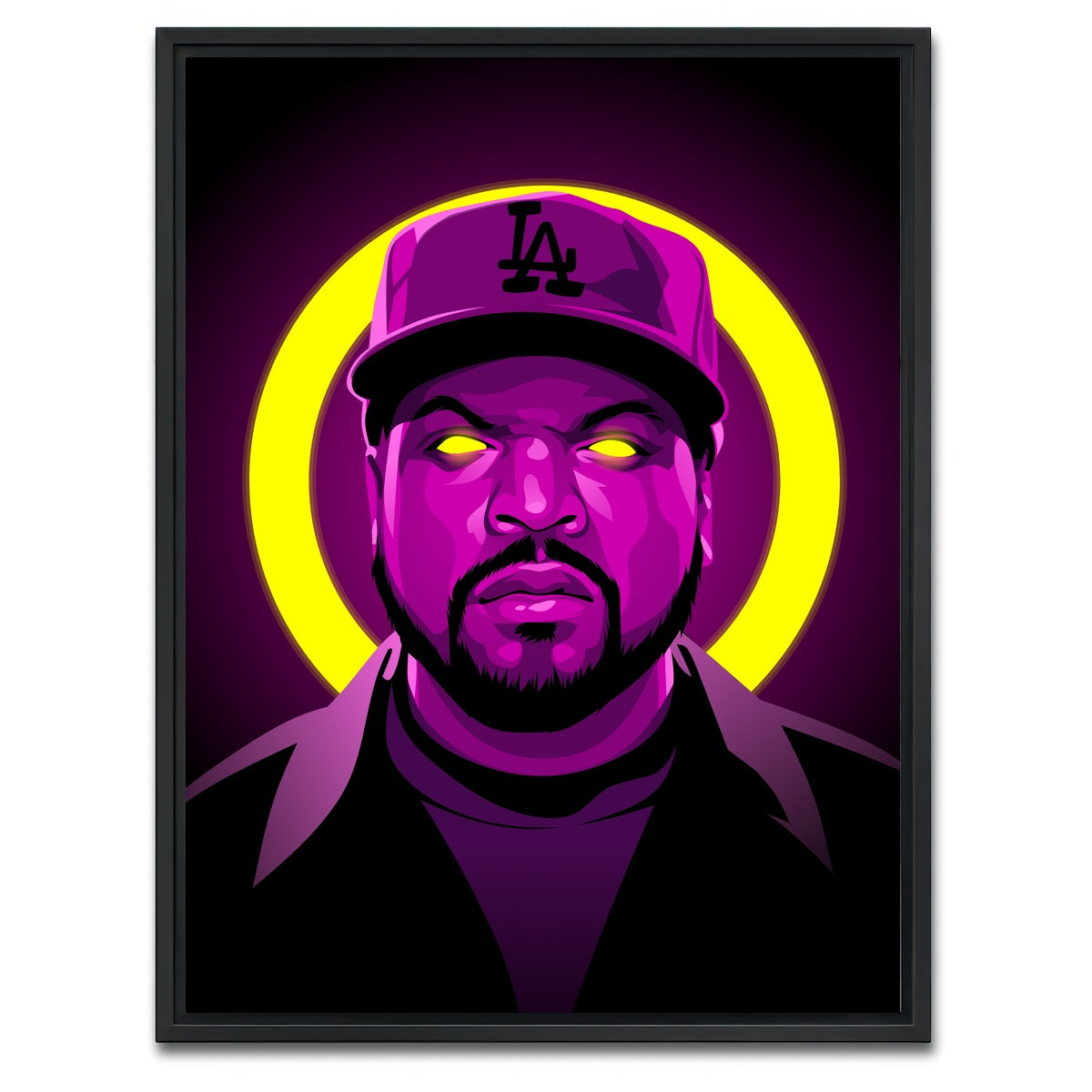 AUTO-MOCKUP WHITE | Ice Cube | 1 Piece | Black Framed Canvas | group=3x4