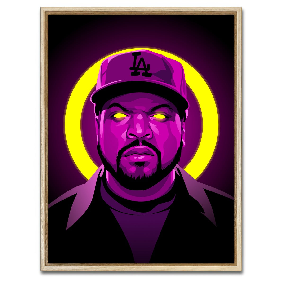 AUTO-MOCKUP WHITE | Ice Cube | 1 Piece | Natural Framed Canvas | group=3x4
