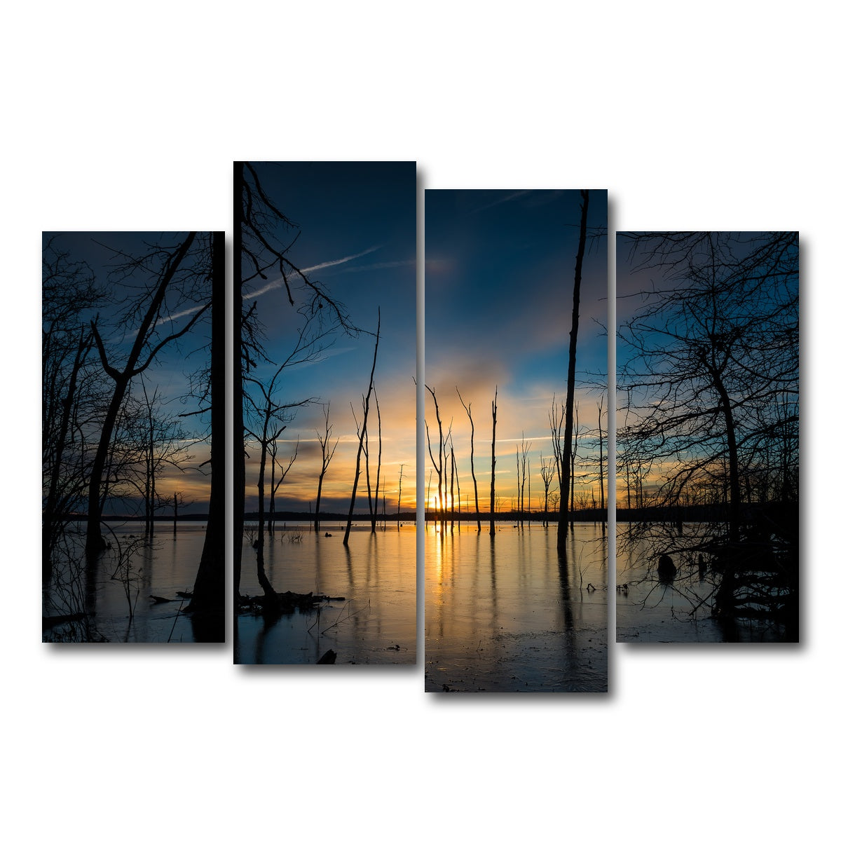 AUTO-MOCKUP WHITE | Ice & Fire | 4 Piece | Gallery Wrap Canvas | group=4_normal