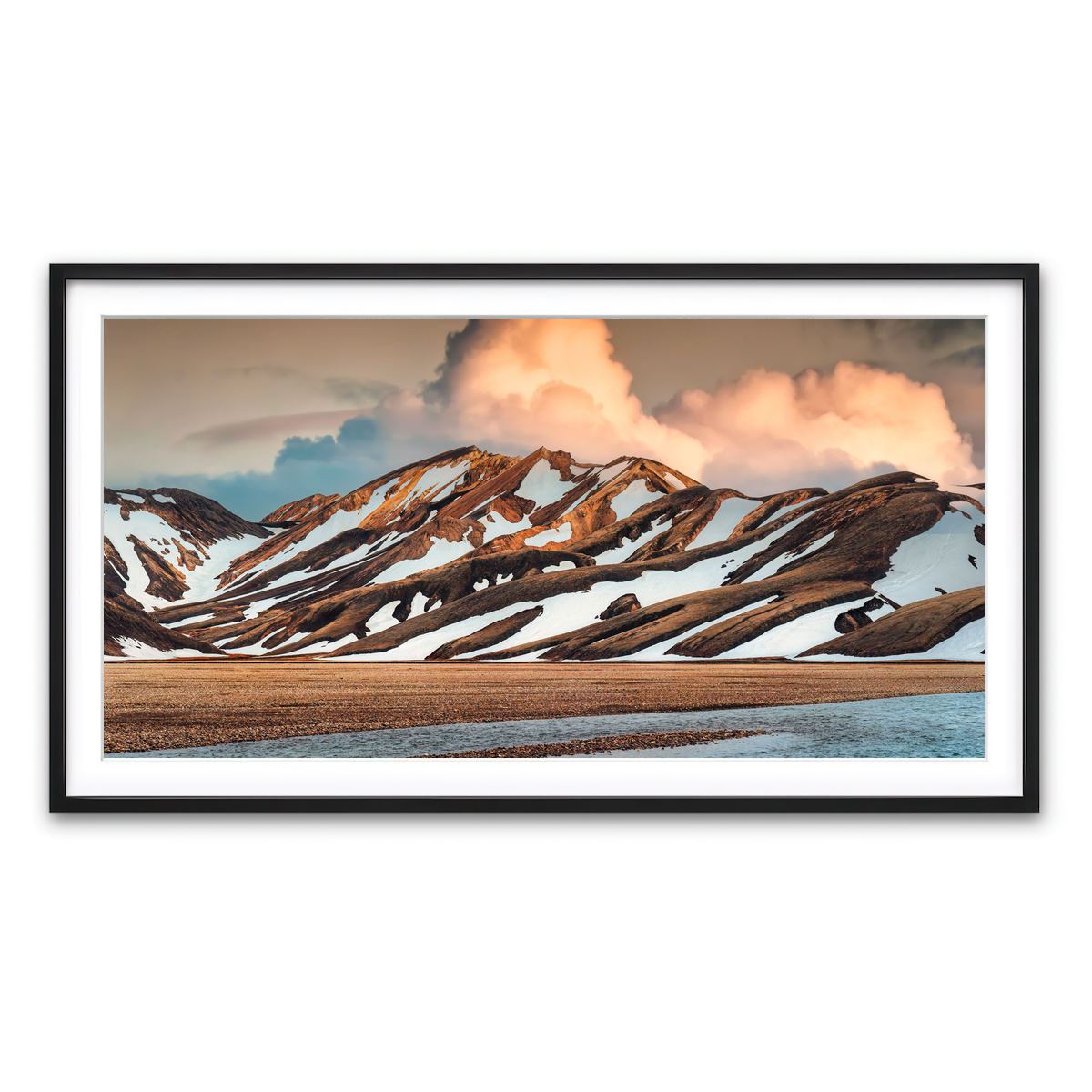 Framed Print 2x1 Black