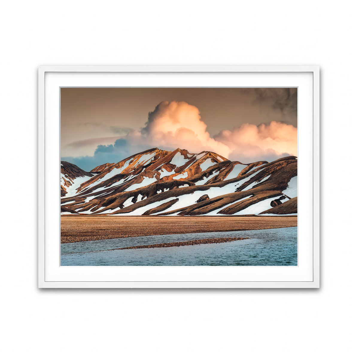 Framed Print 4x3 White