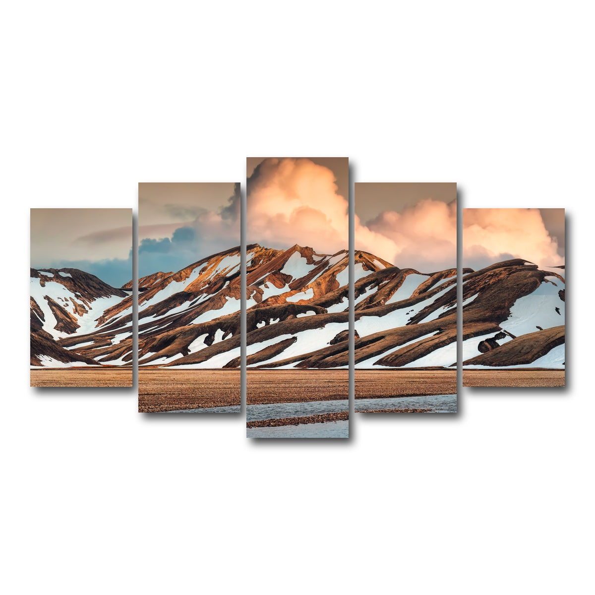 AUTO-MOCKUP WHITE | Icelandic Highlands | 5 Piece | Gallery Wrap Canvas | group=5_normal