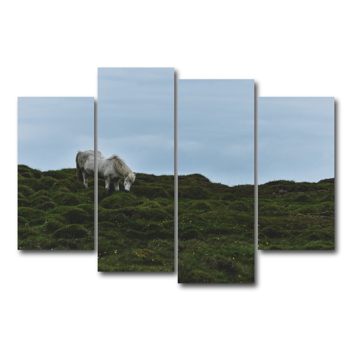 AUTO-MOCKUP WHITE | Icelandic Horse | 4 Piece | Gallery Wrap Canvas | group=4_short