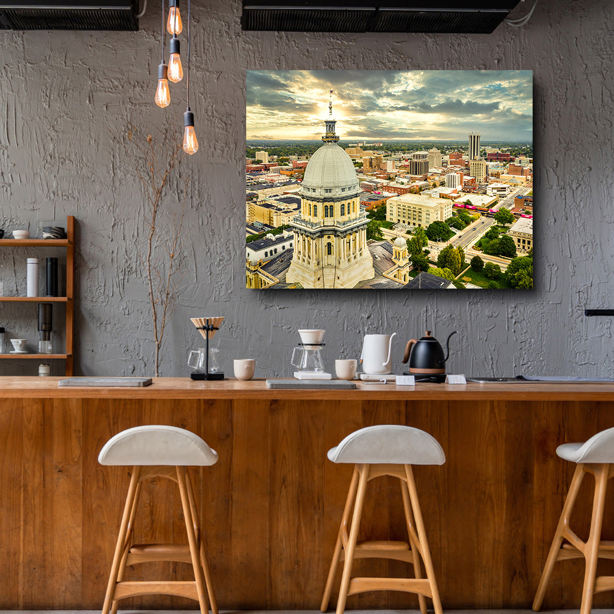 Illinois State Capitol & Springfield Wall Art