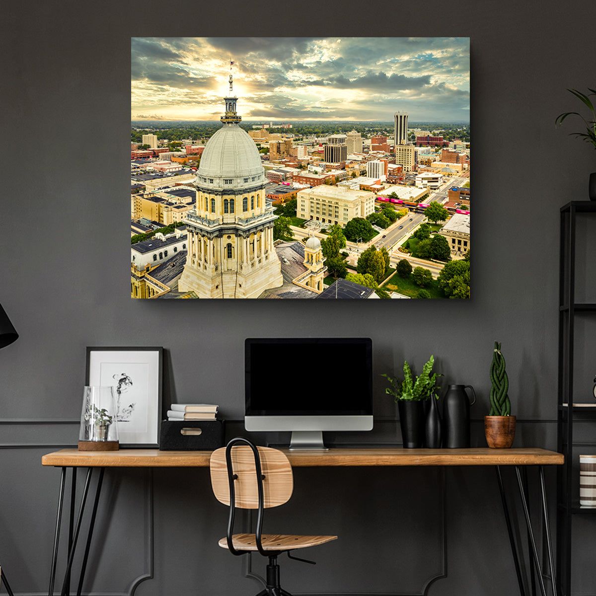 Illinois State Capitol & Springfield Wall Art