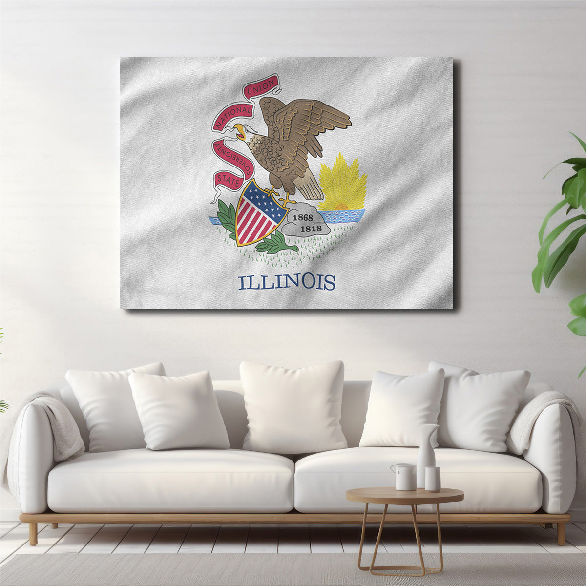 Illinois State Flag Wall Art