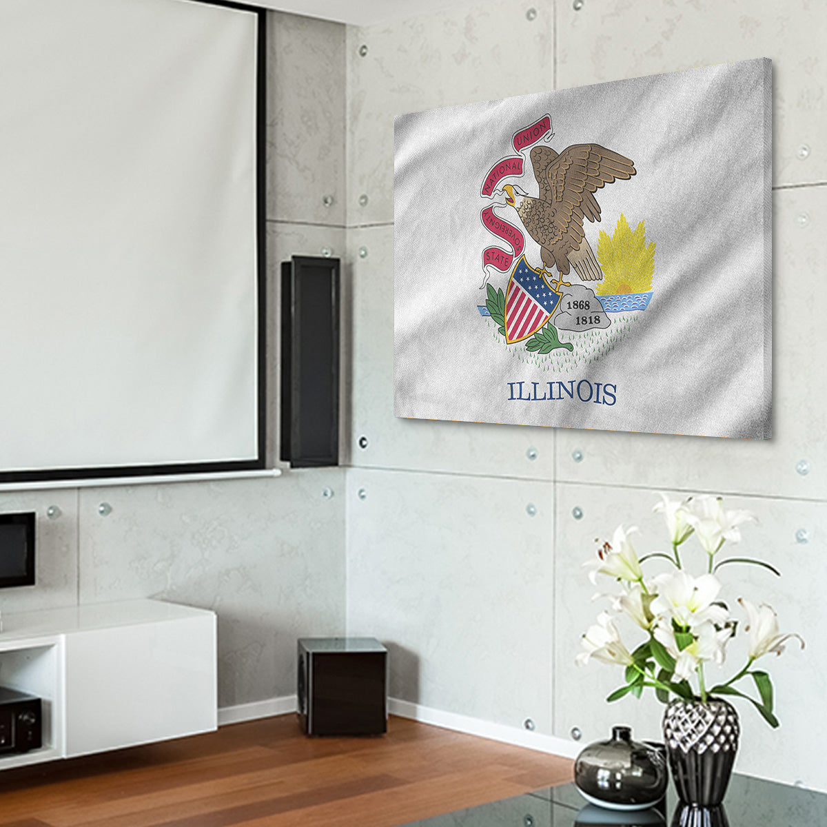 Illinois State Flag Wall Art