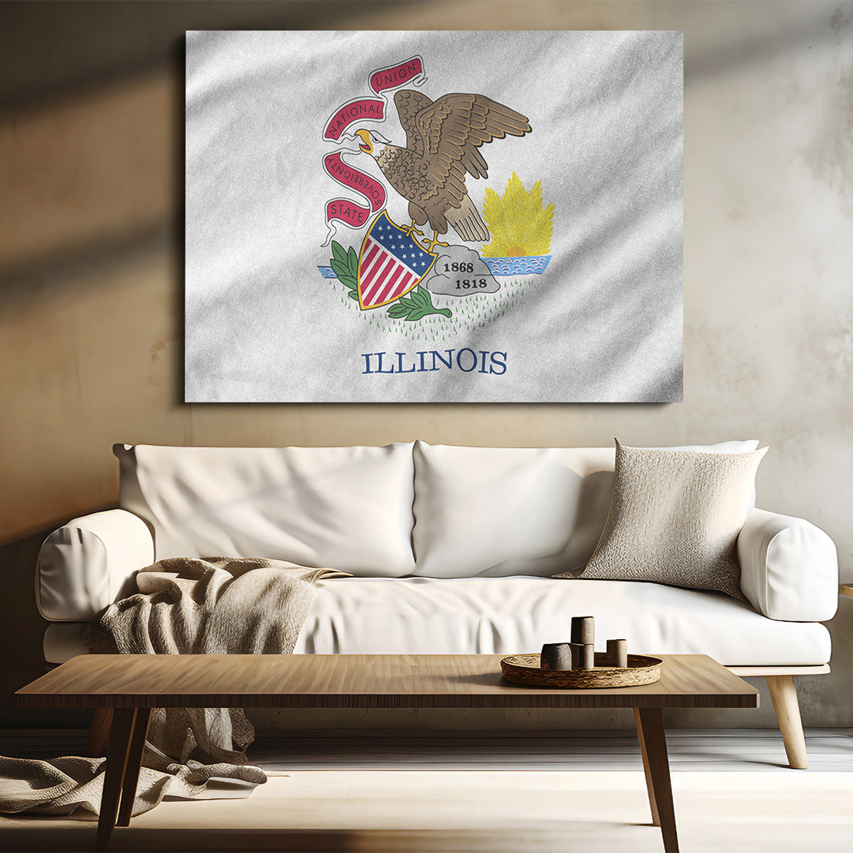 Illinois State Flag Wall Art