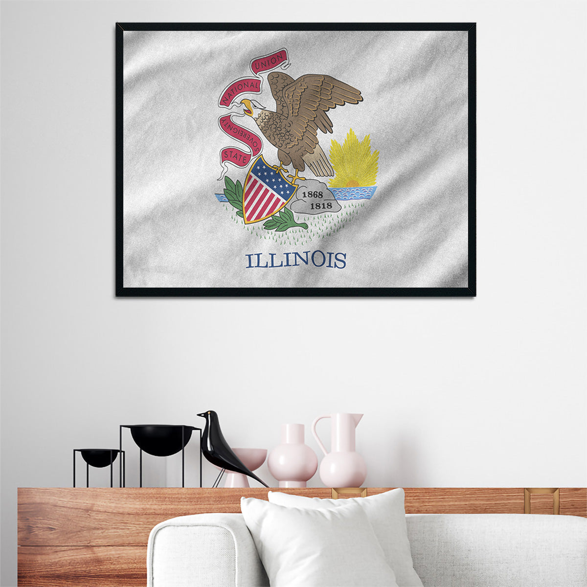 Illinois State Flag Wall Art