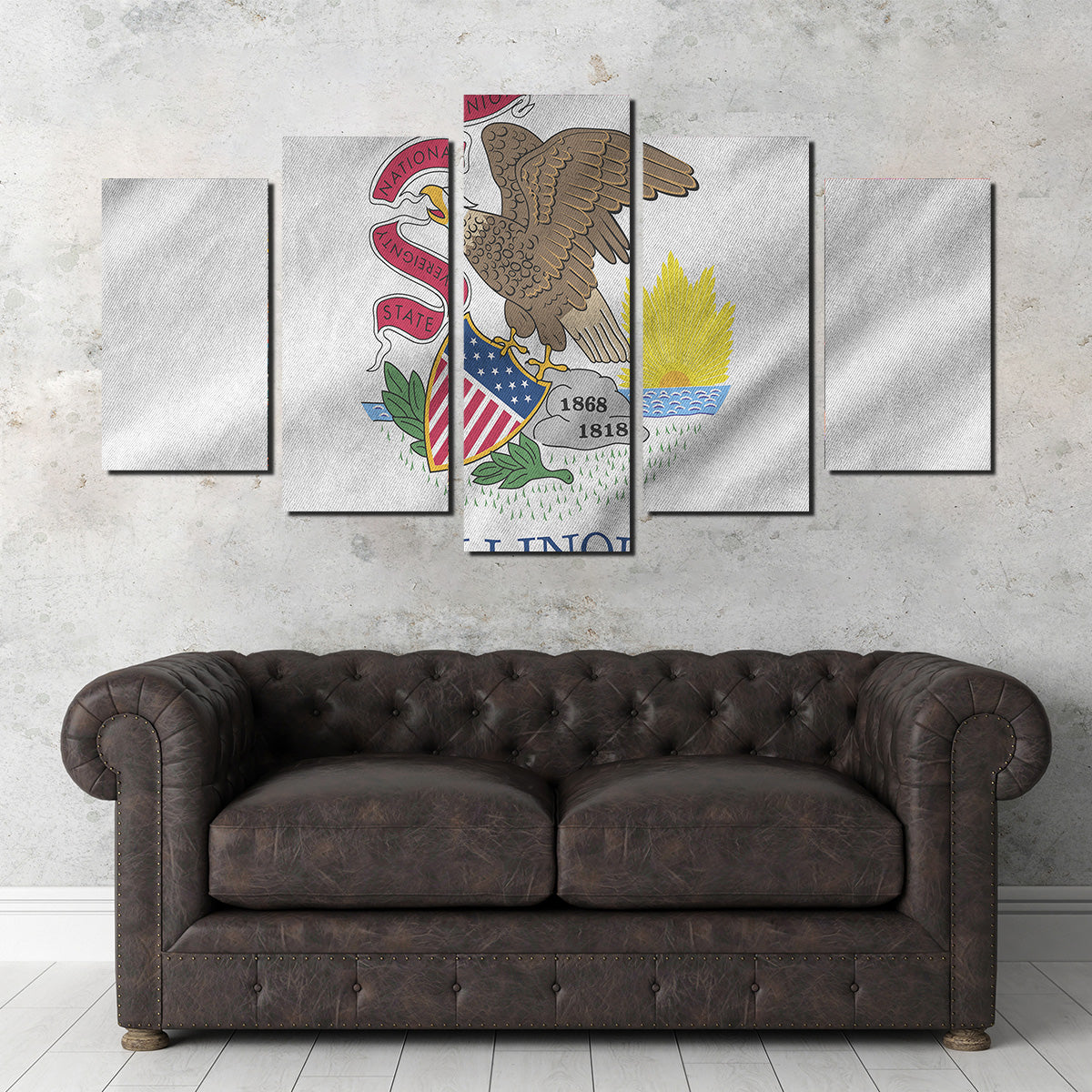 Illinois State Flag Wall Art