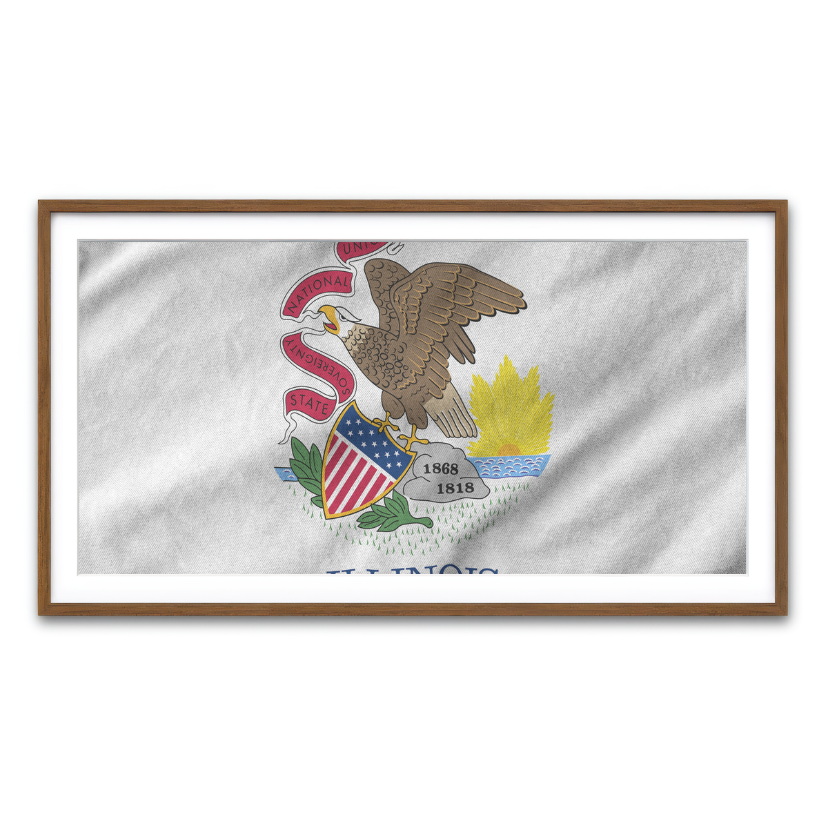 Framed Print 2x1 Walnut