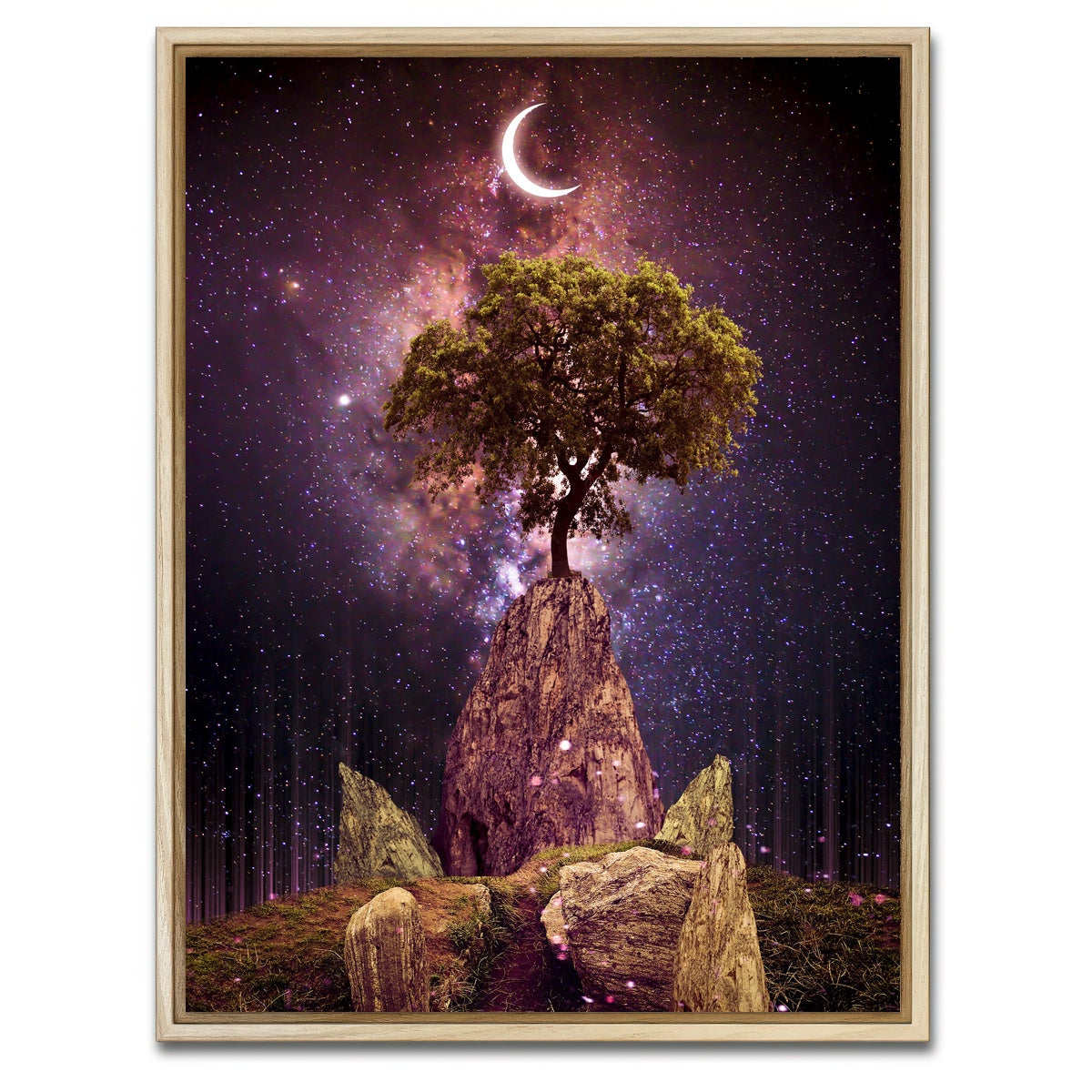 AUTO-MOCKUP WHITE | Illusion Space | 1 Piece | Natural Framed Canvas | group=3x4