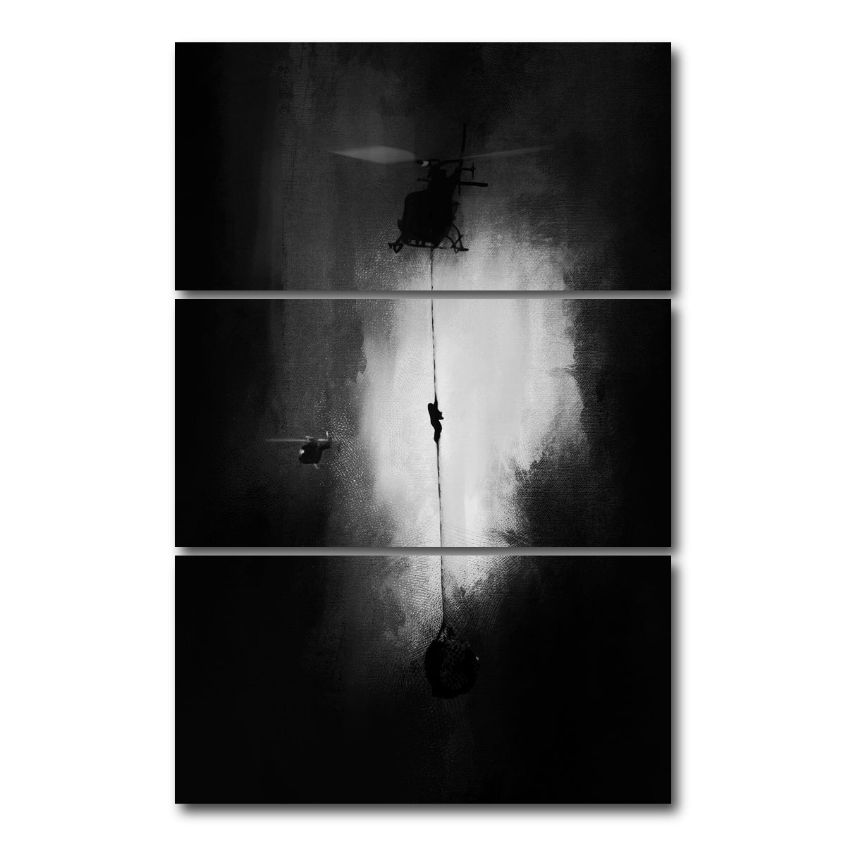 AUTO-MOCKUP WHITE | Impossible Mission | 3 Piece | Gallery Wrap Canvas | group=12x24_stacked