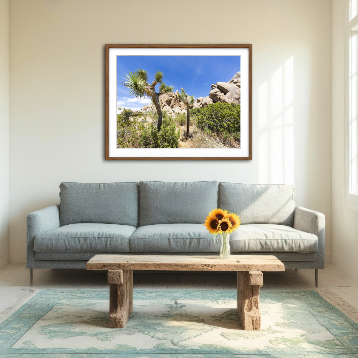 AUTO-MOCKUP ROOM | Impression from Joshua Tree National Park Wall Art