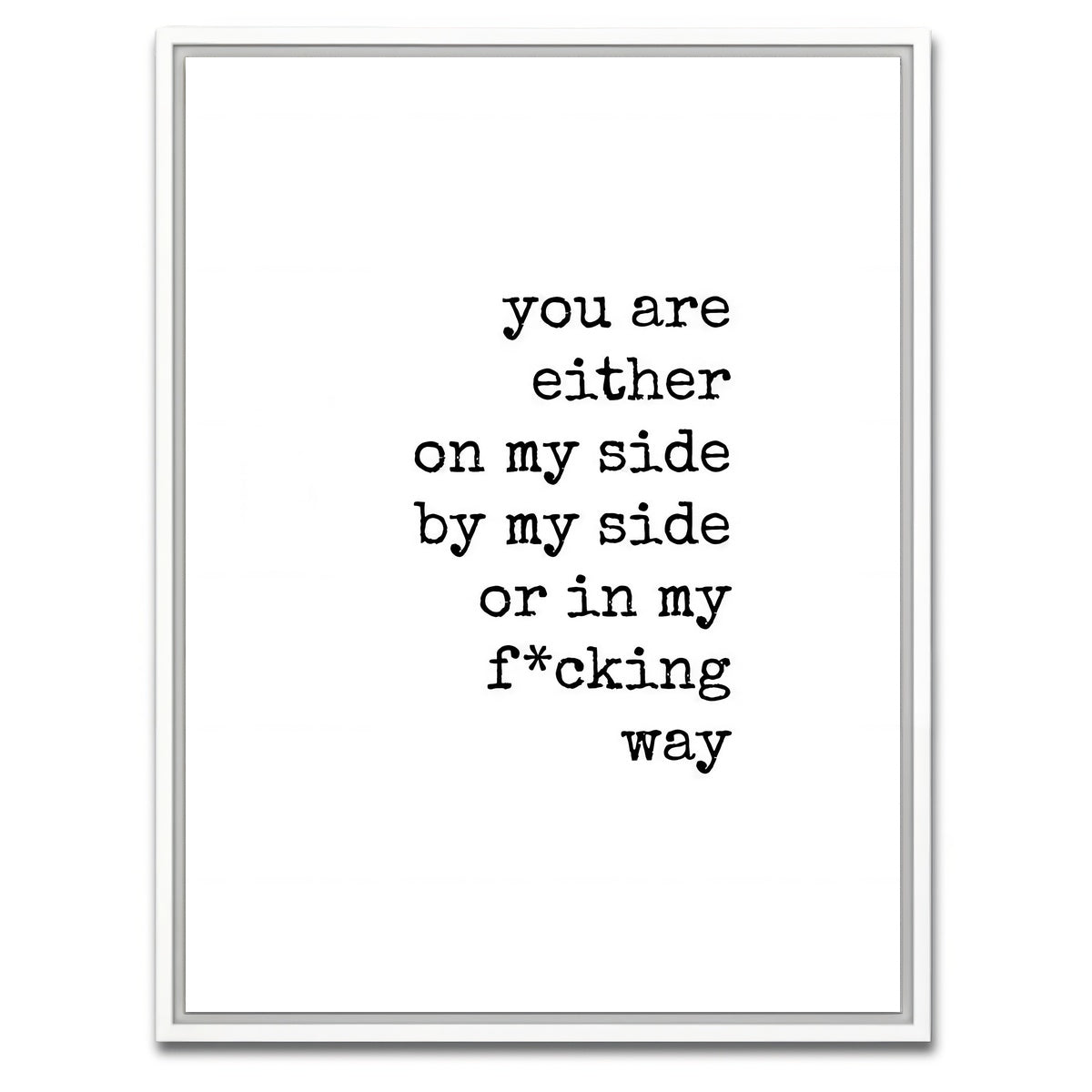 AUTO-MOCKUP WHITE | In My Way | 1 Piece | White Framed Canvas | group=3x4