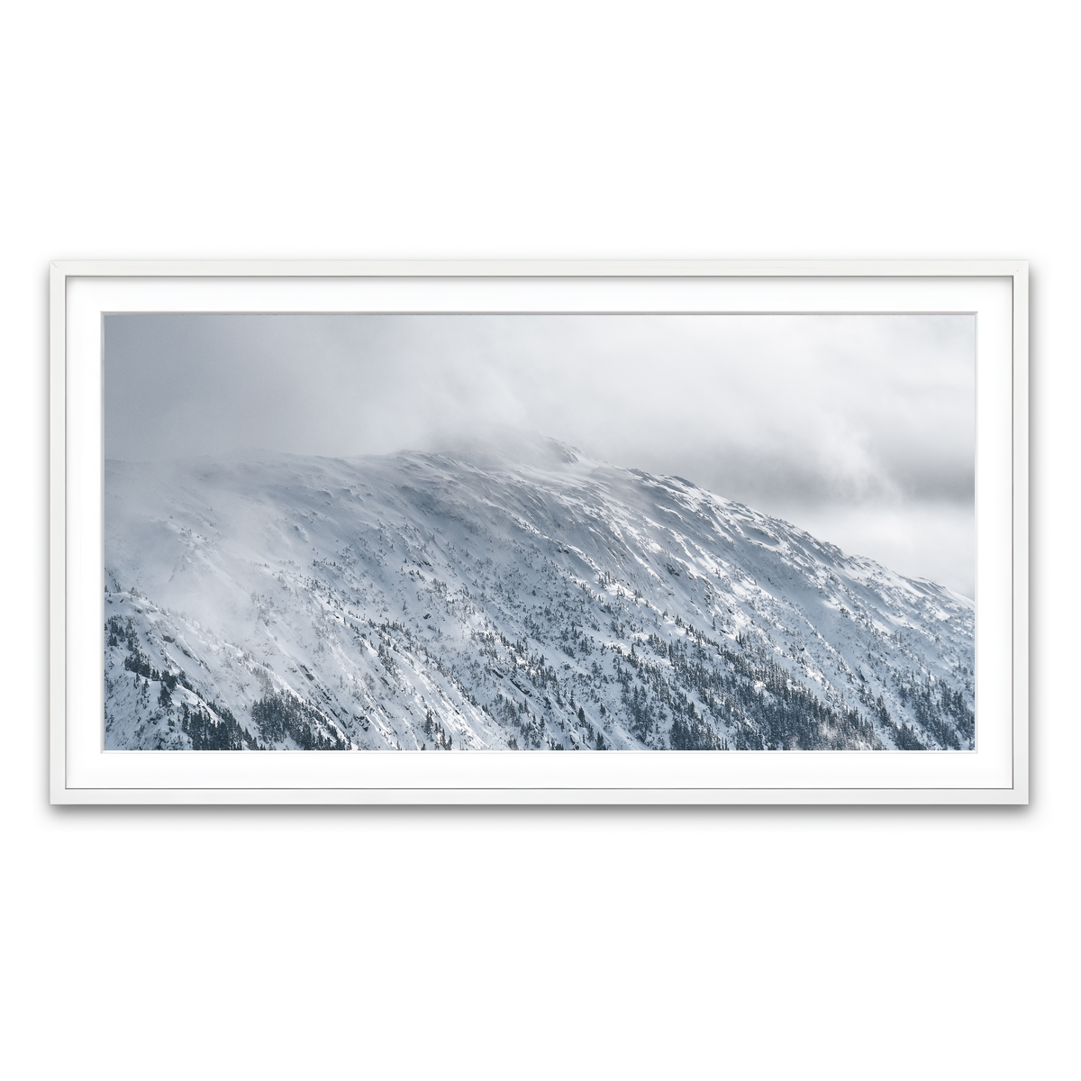 Framed Print 2x1 White