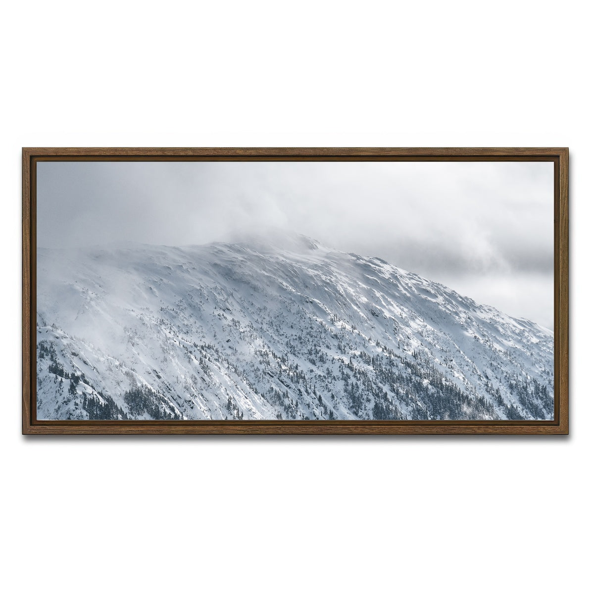 AUTO-MOCKUP WHITE | In The Clouds | 1 Piece | Walnut Framed Canvas | group=2x1