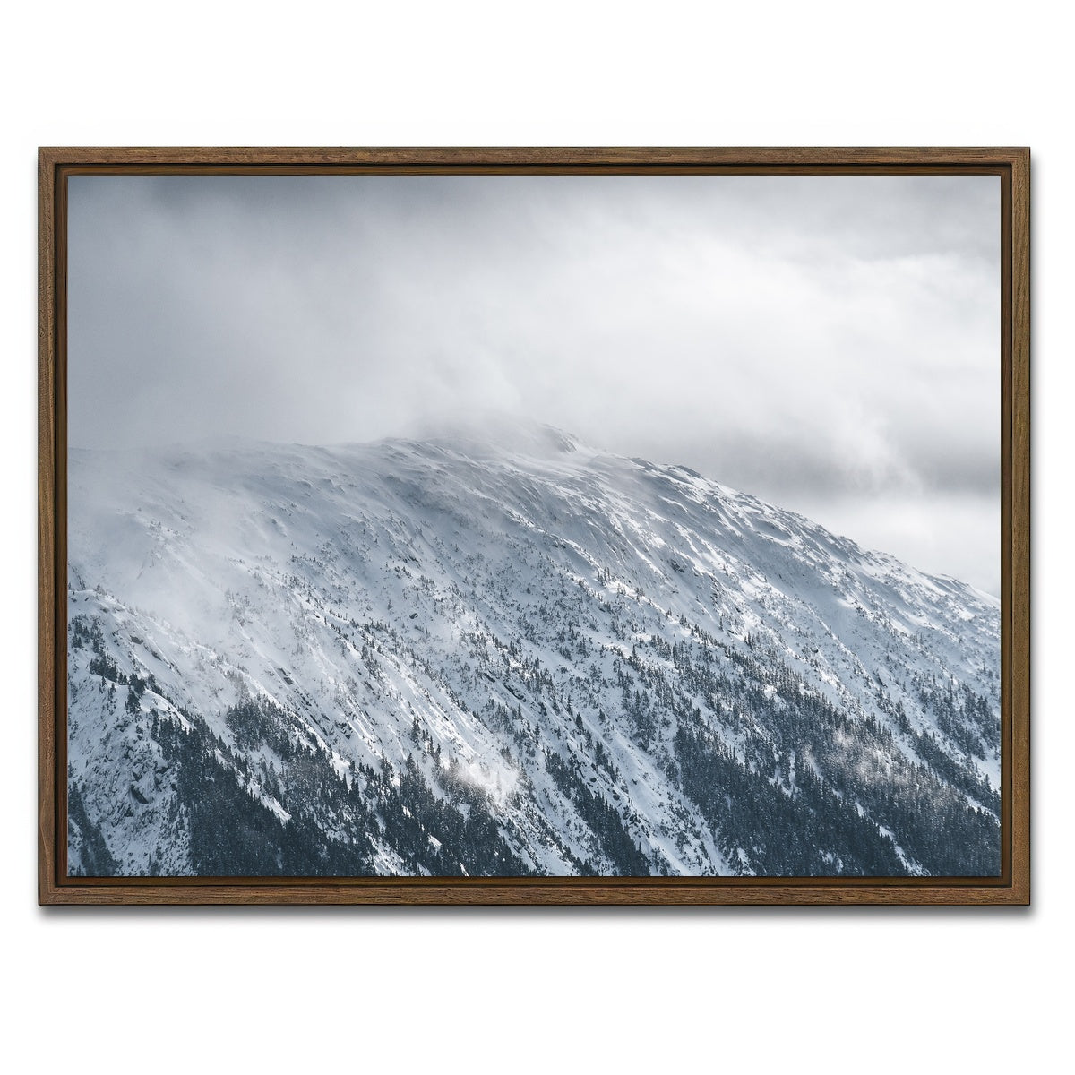 AUTO-MOCKUP WHITE | In The Clouds | 1 Piece | Walnut Framed Canvas | group=4x3