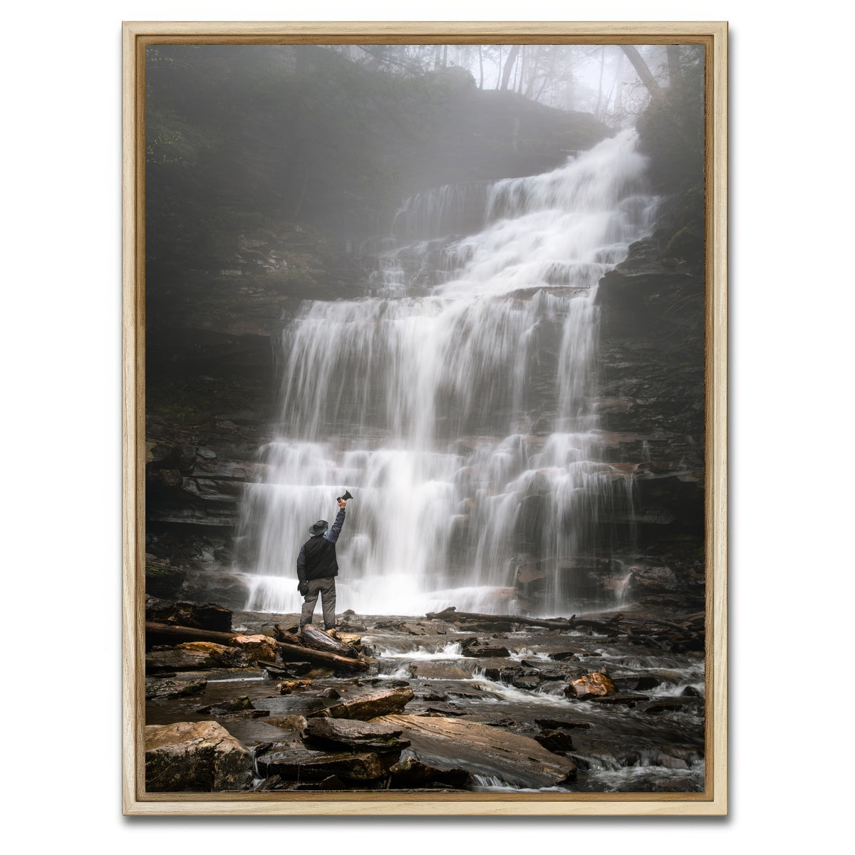 AUTO-MOCKUP WHITE | In to Perspective | 1 Piece | Natural Framed Canvas | group=3x4