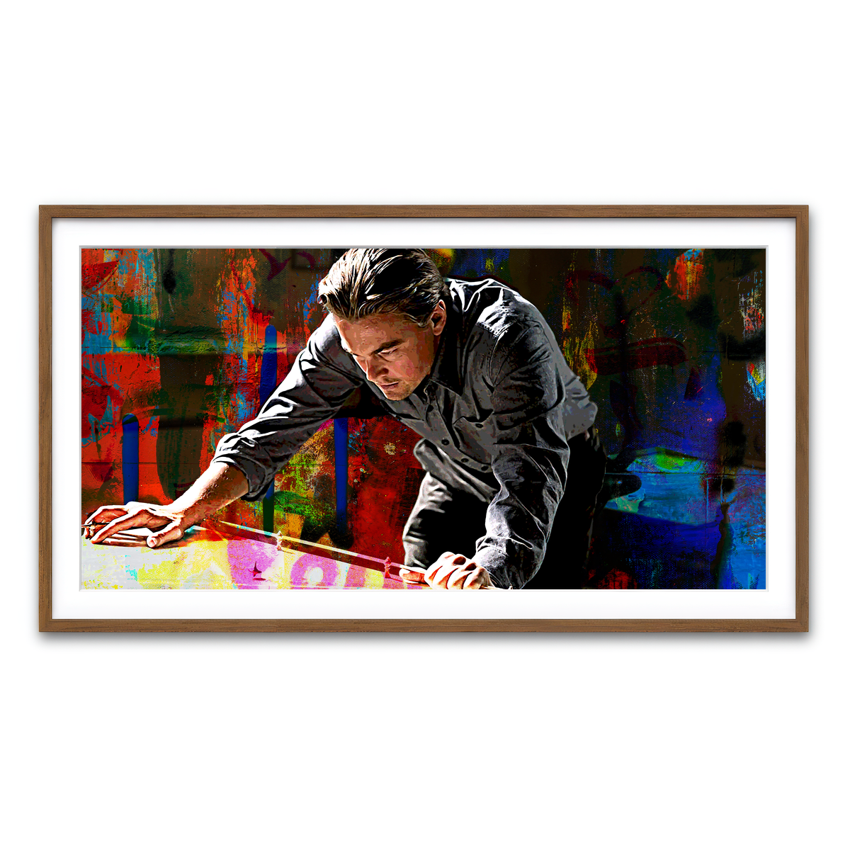 Framed Print 2x1 Walnut