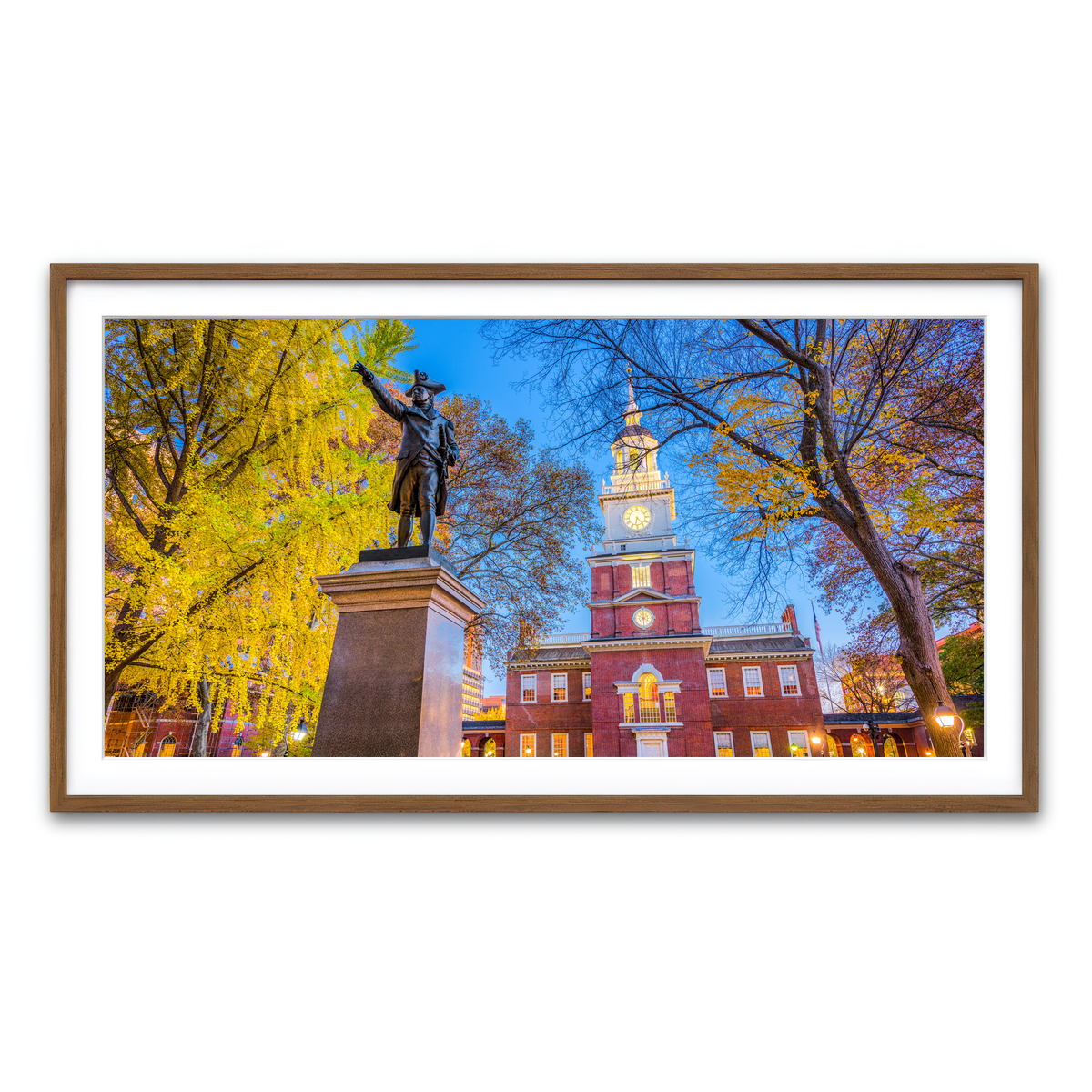 Framed Print 2x1 Walnut