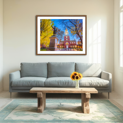 AUTO-MOCKUP ROOM | Independence Hall in Philadelphia Wall Art