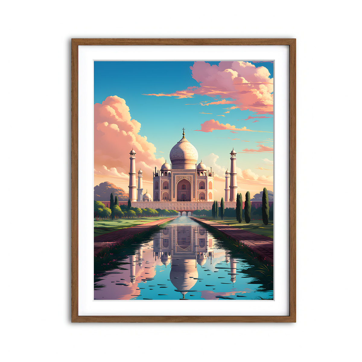 Framed Print 3x4 Walnut