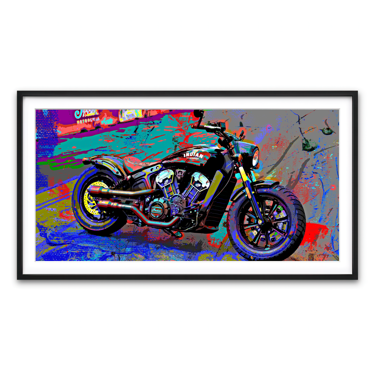 Framed Print 2x1 Black