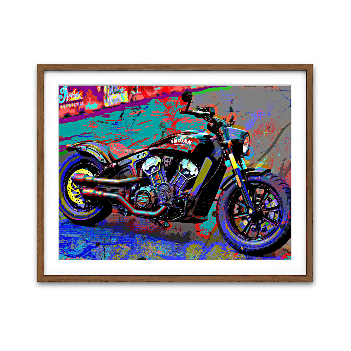 Framed Print 4x3 Walnut