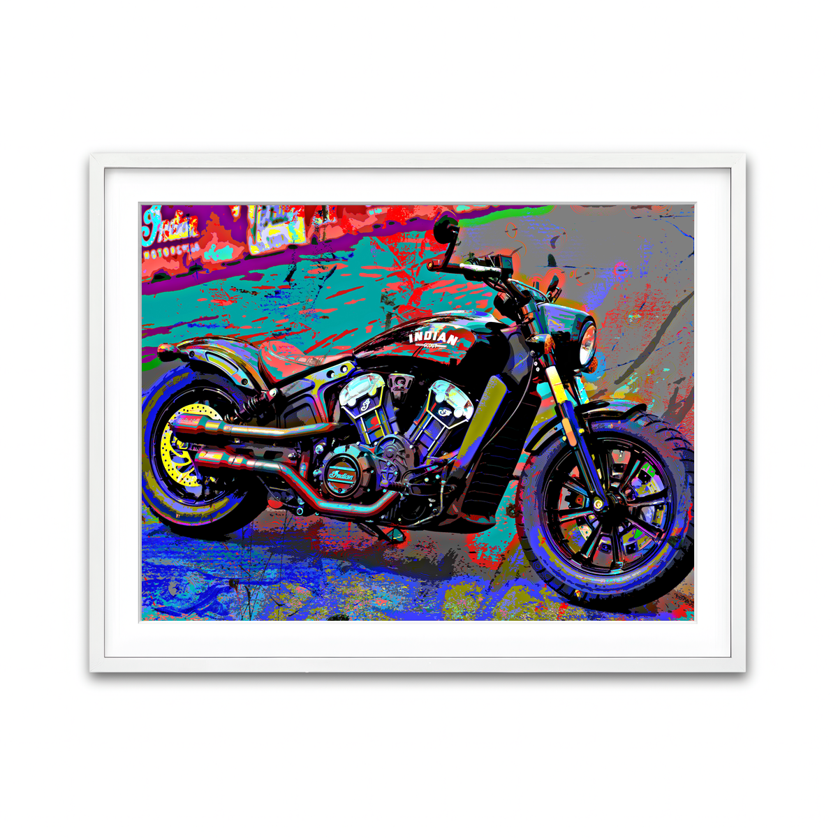 Framed Print 4x3 White