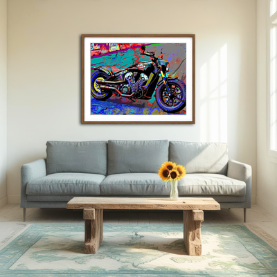 AUTO-MOCKUP ROOM | Indian Motorcycle Wall Art