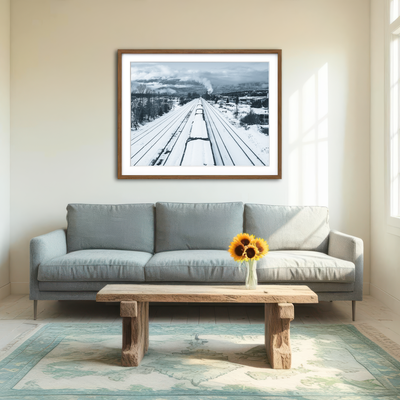 AUTO-MOCKUP ROOM | Industrial Overpass Wall Art