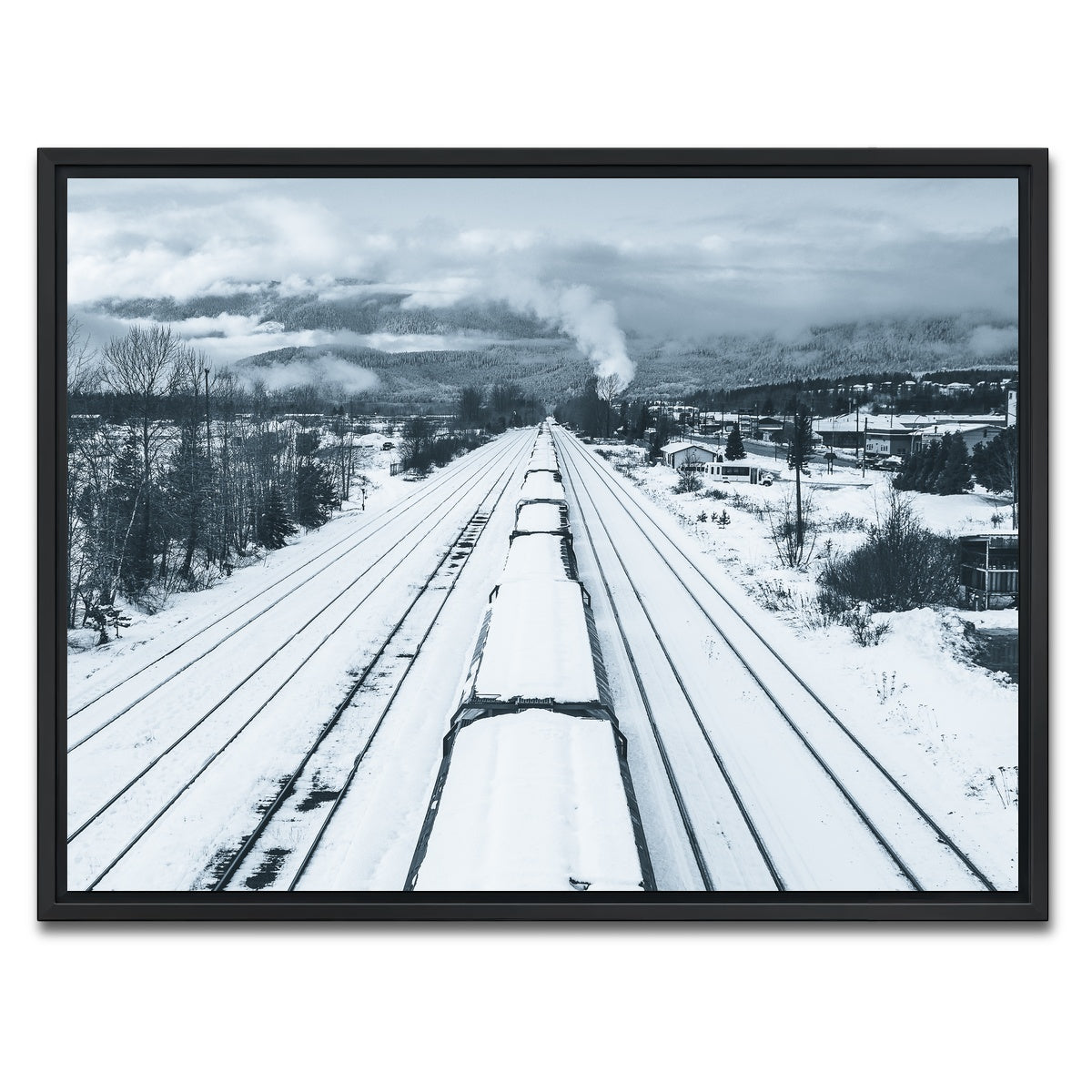 AUTO-MOCKUP WHITE | Industrial Overpass | 1 Piece | Black Framed Canvas | group=4x3