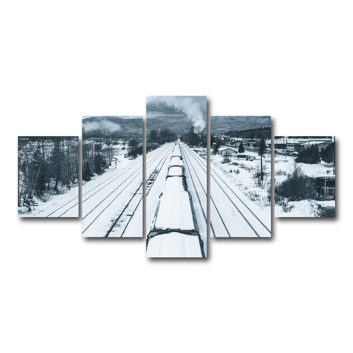 AUTO-MOCKUP WHITE | Industrial Overpass | 5 Piece | Gallery Wrap Canvas | group=5_short