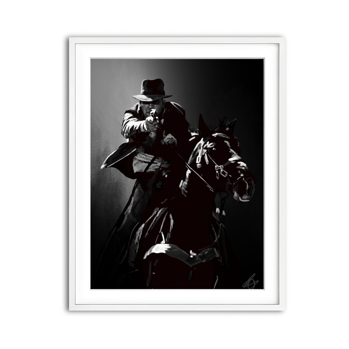 Framed Print 3x4 White