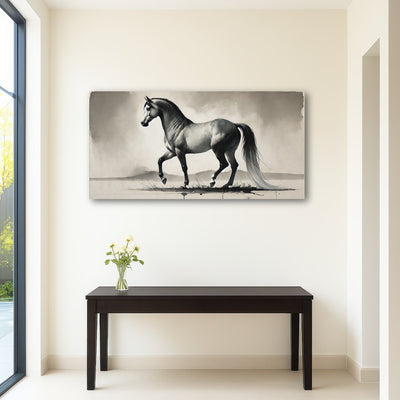 AUTO-MOCKUP ROOM | Ink Wash Horse