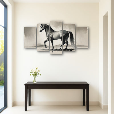 AUTO-MOCKUP ROOM | Ink Wash Horse