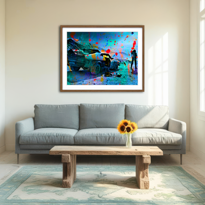 AUTO-MOCKUP ROOM | Interceptor Wall Art