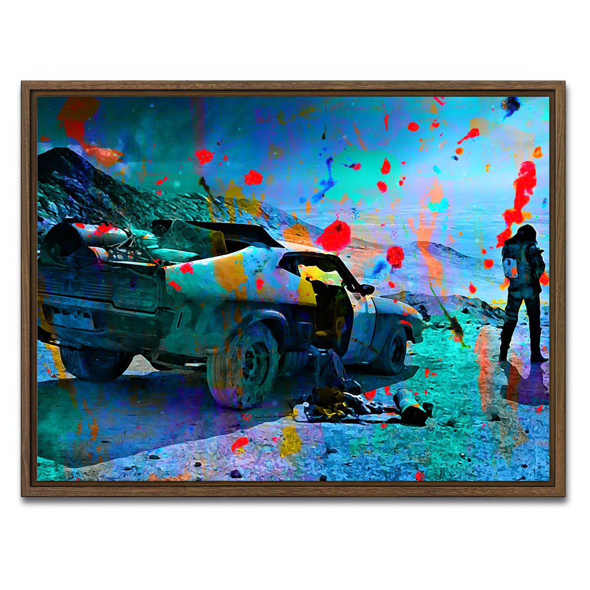 AUTO-MOCKUP WHITE | Interceptor | 1 Piece | Walnut Framed Canvas | group=4x3