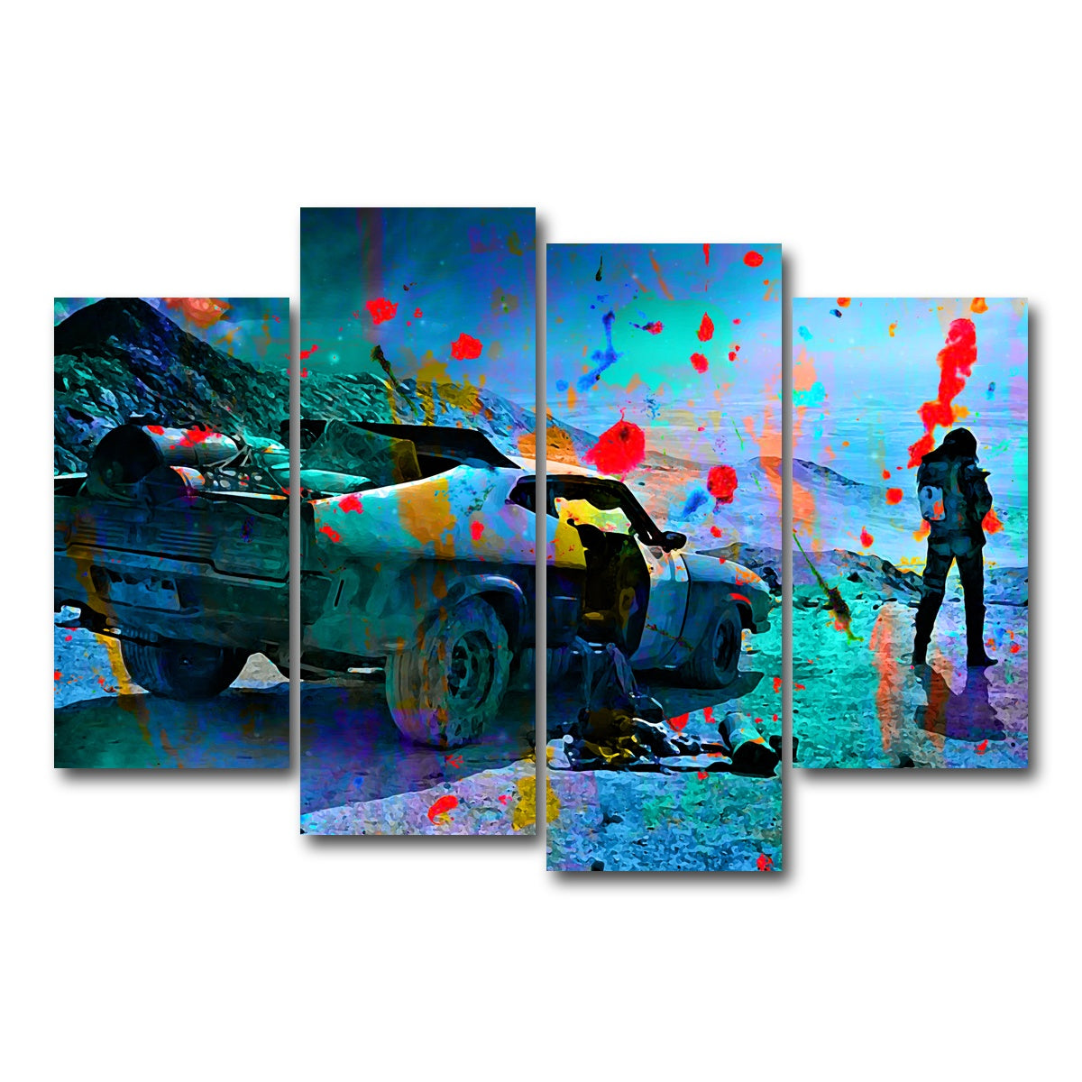 AUTO-MOCKUP WHITE | Interceptor | 4 Piece | Gallery Wrap Canvas | group=4_short