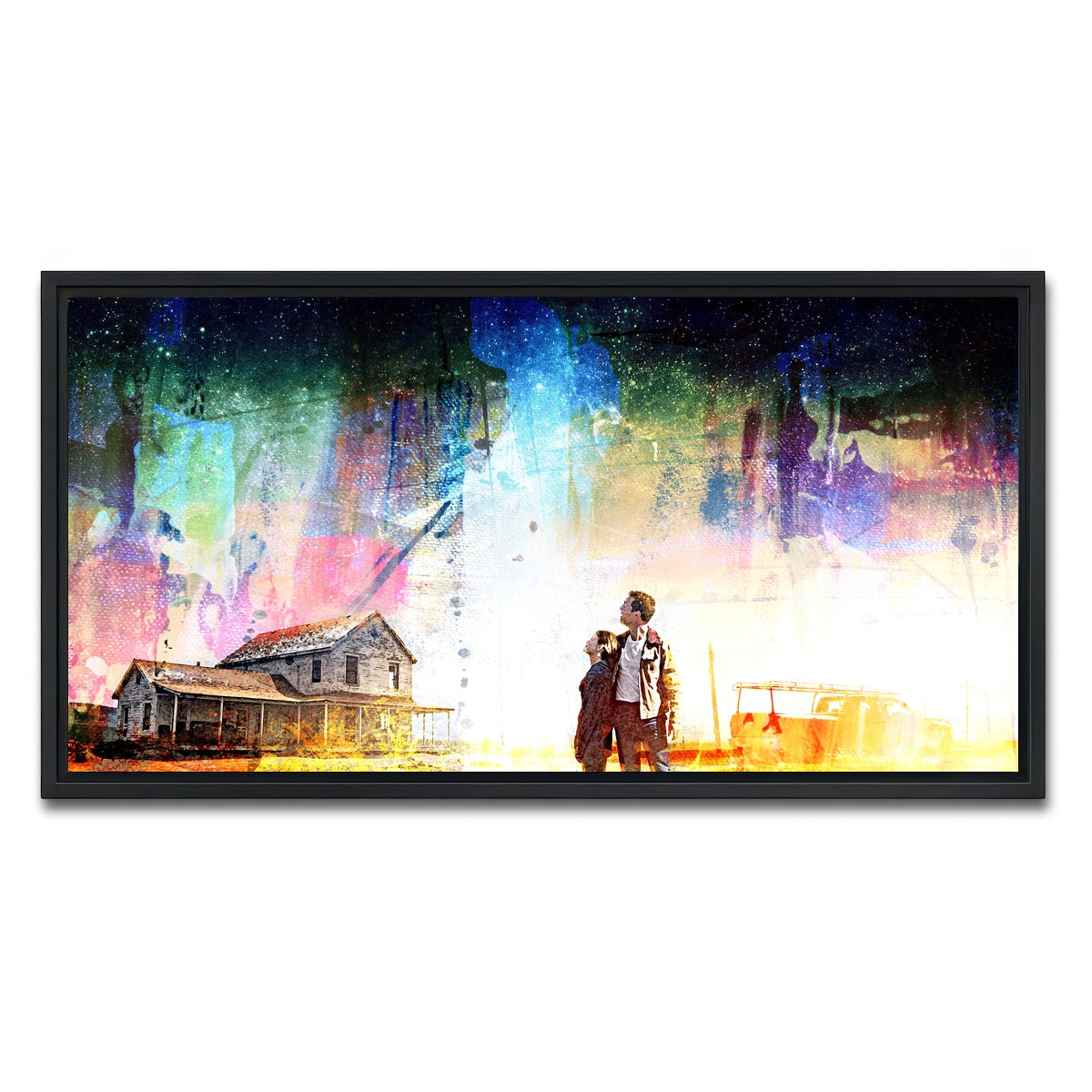 AUTO-MOCKUP WHITE | Interstellar Farmhouse | 1 Piece | Black Framed Canvas | group=2x1