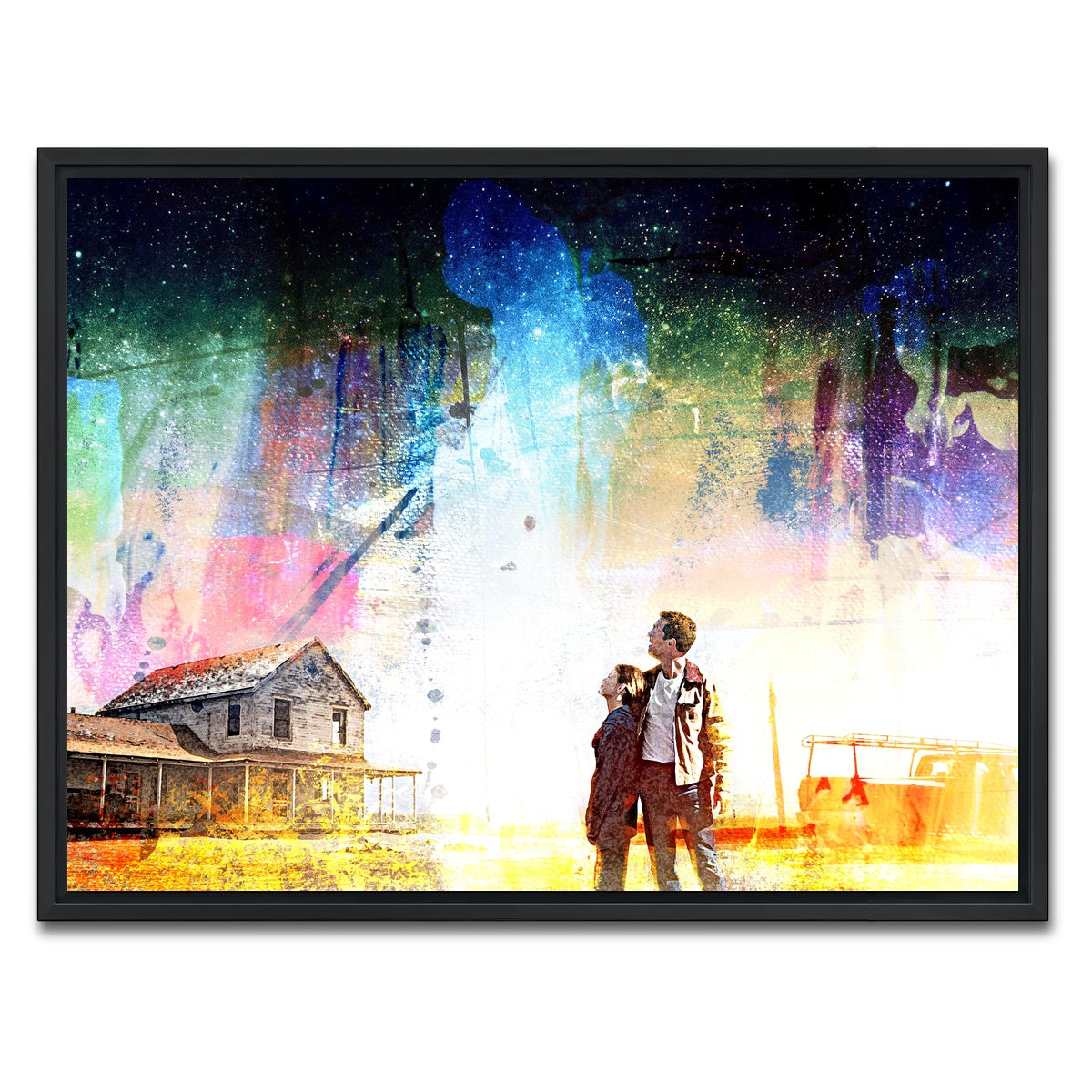 AUTO-MOCKUP WHITE | Interstellar Farmhouse | 1 Piece | Black Framed Canvas | group=4x3