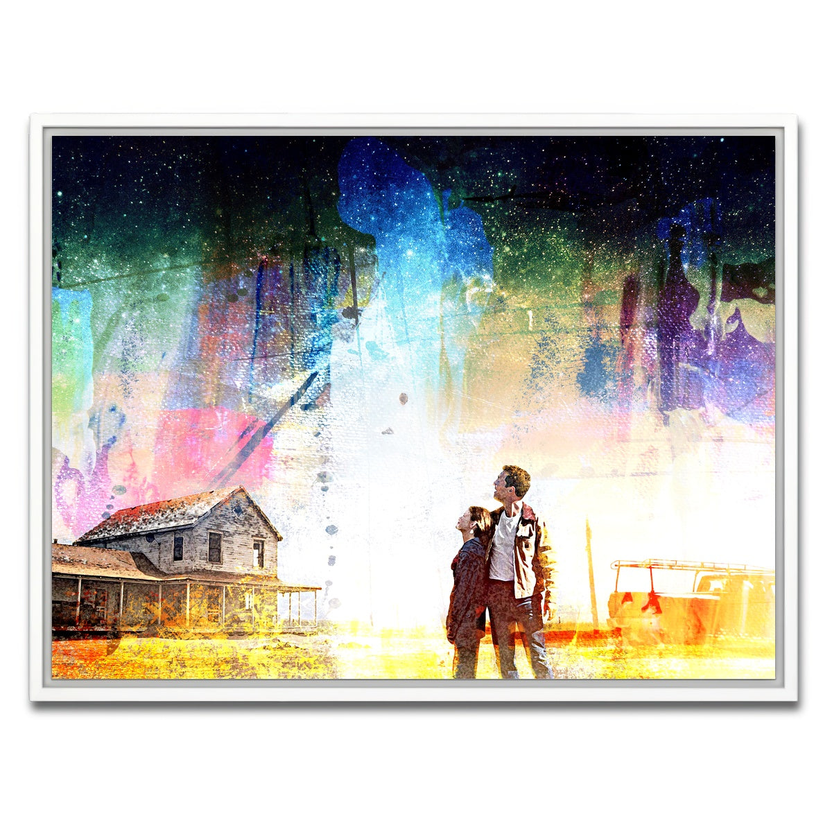 AUTO-MOCKUP WHITE | Interstellar Farmhouse | 1 Piece | White Framed Canvas | group=4x3