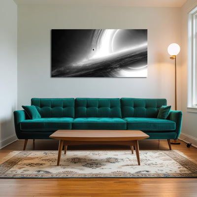 AUTO-MOCKUP ROOM | Interstellar Gargantua Grayscale