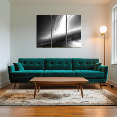 AUTO-MOCKUP ROOM | Interstellar Gargantua Grayscale