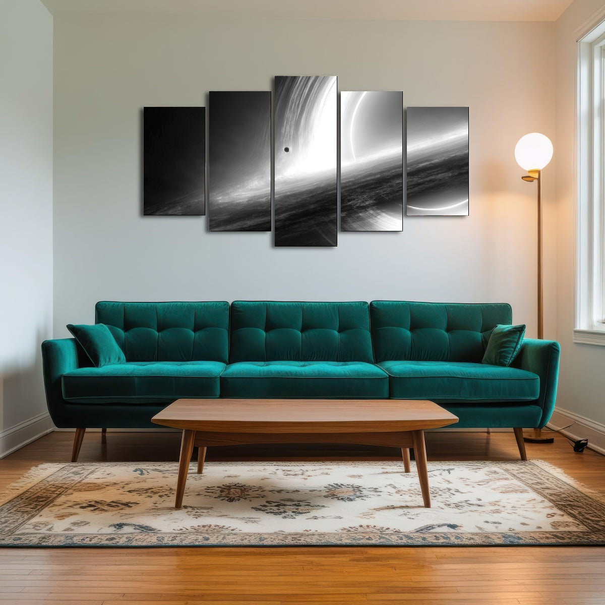 AUTO-MOCKUP ROOM | Interstellar Gargantua Grayscale