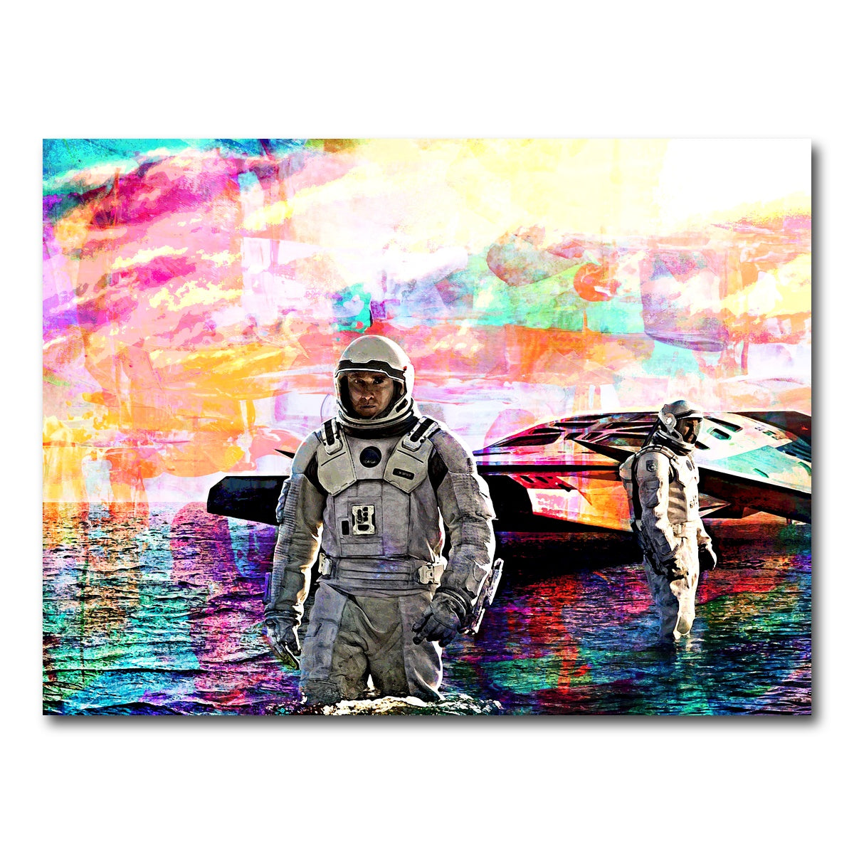 AUTO-MOCKUP WHITE | Interstellar Water Landing | 1 Piece | Gallery Wrap Canvas | group=4x3